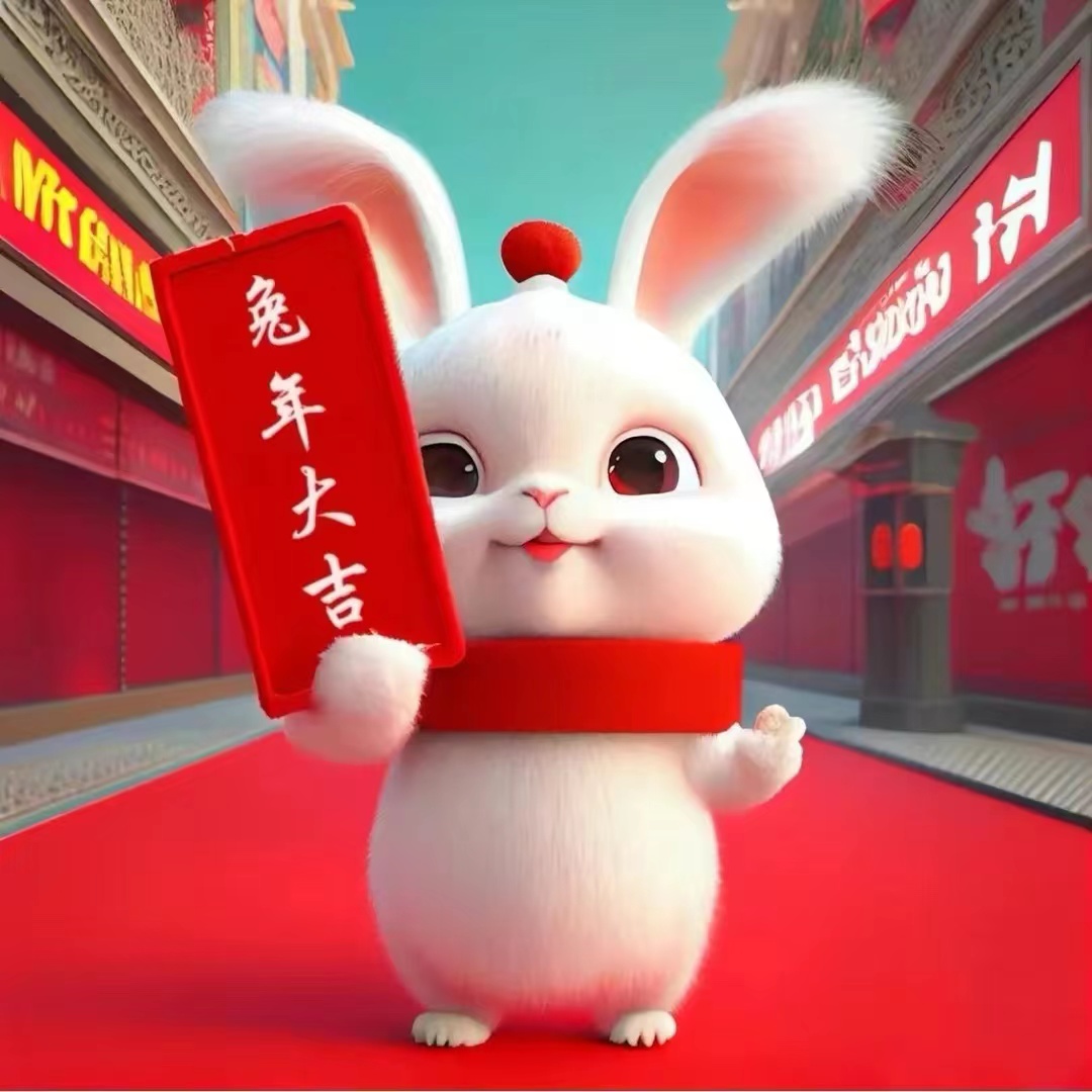 新春快乐，兔年大吉！上海盈首信息科技有限公司祝福所有朋友：兔年转运，兔然暴富，兔然有钱，钱兔似锦，好运常在！